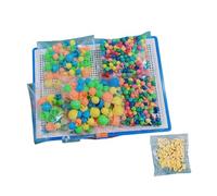 KiBcsLic Puzzle à Encastrer, Blocs de Construction éducatifs pour Enfants, Puzzle en Bois pour L'éveil, Jeu de Société, 648 Pièces