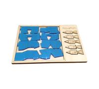 KiBcsLic Puzzle Aquarium En Bois, Puzzle de Formes Intelligent pour Garçons D'âge Préscolaire