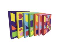 KiBcsLic Puzzle de Formes En 7 Pièces - Jouet éducatif pour Enfants D'âge Préscolaire pour Apprendre à Reconnaître Les Formes -