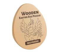 KiBcsLic Puzzle Éducatif En Œuf de Pâques En Bois pour Enfants de L'Imagination Reconnaissance Des Formes Adapté Aux Garçons et Filles Comme, Puzzle Phénix