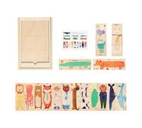 KiBcsLic Puzzles En Bois pour Enfants Puzzles Animaux Interactifs éducatifs pour Enfants