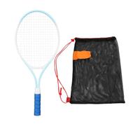 KiBcsLic Raquette de Tennis Enfant Junior Légère Antidérapante avec Housse Filet en Nylon Alliage de Fer pour Formation Débutant Entraînement Extérieur, Bleu