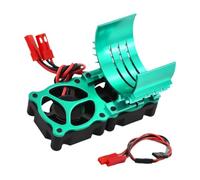 KiBcsLic RC Car Motor Cooling Fan Ventilateur Évacuation Chaleur Support Fixation Moteur Aluminium Alliage Utilisation Adaptée Aux Compétiteurs Entraîn, Vert