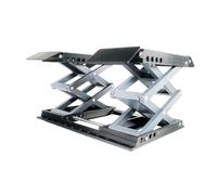 KiBcsLic RC Voiture Plateforme Élévatrice Table Lifting Poste Réparation Mini Fonction Réglable PP Adapté pour Amateur Modèle Garage Diorama, Noir
