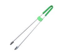 KiBcsLic Reacher Grabber Outil Ramasse Déchets avec Poignée Ergonomique Pince à Déchet Extensible Tige de Collecte Robuste et Tête Antidérapante pour Adultes E, Tige En Aluminium