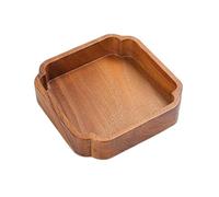 KiBcsLic Récipient En Bois Bois En Forme Bateau Polyvalent Récipient Alimentaire sign Élégant, Plateau En Forme De Fleur De Prunier