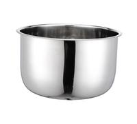 KiBcsLic Récipient Intérieur pour Cuiseur à Riz en Acier Inoxydable Cuve Interne pour Préparation de Autres Plats Bol de Remplacement Stable Accessoire, 5 L