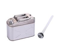 KiBcsLic Réservoir Carburant Jerrycan Essence Conteneur Métal Bidon Conception Ergonomique Acier Épais sans Fuite Adapté Dépannage Aventure Expédition O, 10l