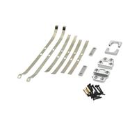 KiBcsLic Ressort de Fixation D'essieu Arrière En Métal, Accessoire pour Voiture RC à L'échelle 1:12, ARGENT
