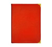 KiBcsLic Restaurant Menu Couverture Organisateur Menu Porte-carte Couverture Dossier Menus en PVC PU Métal Adapté Restauration Fête Magasin, Rouge