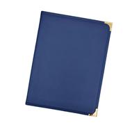 KiBcsLic Restaurant Menu Couverture Organisateur Menu Porte-carte Couverture Dossier Menus en PVC PU Métal Adapté Restauration Fête Magasin, Bleu