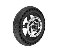 KiBcsLic Roue Arrière de Vélo Électrique Pneu Solide Non Gonflable Ensemble de Moyeu et Jante Pièce de Réparation avec Jante en Aluminium Convient pour