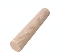 KiBcsLic Rouleau de Stretching En EVA Antidérapant Rouleau de Massage Musculaire Haute Densité Préparation Physique pour Fitness, Café, 60 Cm X 10 Cm