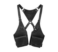 KiBcsLic Sac à Dos en Cuir avec Bandoulière Basse, Style Steampunk, Idéal pour La Course à Pied et Les Activités de Plein Air, Noir