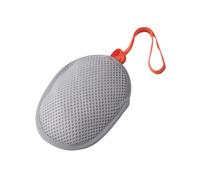 KiBcsLic Sac à Savon Filet Moussant Sacpour Savon Gommant Suspendable Pochette Porte Savon Cordon Polyester Doux pour Nettoyage Visage, Gris