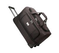 KiBcsLic Sac de à Bagage Cabine Extensible Sac sur Roues Trolley Oxford Résist Grande Capacité Adapté aux Déplacs Sports, Dark Brown S