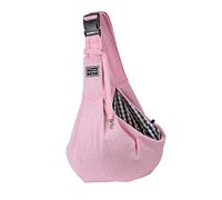 KiBcsLic Sac de Transport Portable pour Animaux de Compagnie, Sac Bandoulière avec Bouton de Sécurité et Bandoulière Réglable, en Polyester, Idéal pour, Rose