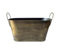 KiBcsLic Seau à Cendres pour en Métal Récipient Multifonction pour Porte-bûches Robuste Bac Décoratif pour Cheminée et Extérieur