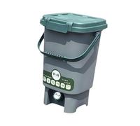 KiBcsLic Seau à Compost pour Déchets Alimentaires avec Couvercle pour Une Utilisation Intérieure et Extérieure, L