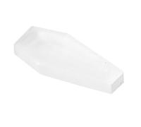 KiBcsLic Sélénite Plateau de Méditation Contenant de Rechargement Organisateur de Bijoux En Forme de Cercueil Approprié pour La Décoration et Les, 12cm