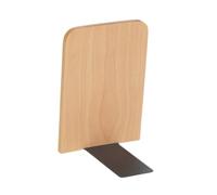 KiBcsLic Serre-livres Fonctionnel Presse-livre En Bois Cale-livres Esthétique Support pour Livres Décoratif Adapté pour Organiser Une Collection de Livres sur, Bois clair, 11x12x17cm