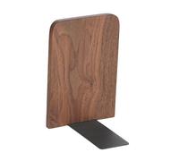 KiBcsLic Serre-livres Fonctionnel Presse-livre En Bois Cale-livres Esthétique Support pour Livres Décoratif Adapté pour Organiser Une Collection de Livres sur, Brun, 11x12x17cm