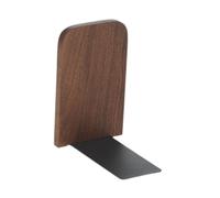KiBcsLic Serre-livres Fonctionnel Presse-livre En Bois Cale-livres Esthétique Support pour Livres Décoratif Adapté pour Organiser Une Collection de Livres sur, Brun, 11x8x13cm