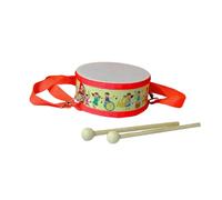 KiBcsLic Snare Drum Percussion Instrument 6 Pouces Enfant avec Bâtons et Sangle Réglable Bois Solide Encourage L'Expression Musicale Adapté pour Initiation Mu, Personnes