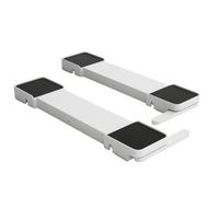 KiBcsLic Socle Roulant pour Lave-Linge, Blanc, Long | Sans Installation, Antidérapant, Base Mobile, pour Buanderie