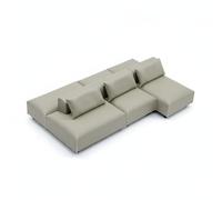 KiBcsLic Sofa Miniature Dos à Dos Haute Simulation Canapé Miniature Aspect Réaliste Mini Sofa de Poupée pour Maquettistes, Architectes, Diorama, Gris 1-20 Double