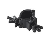 KiBcsLic Stage Conception Aluminium avec Crochet Adapté Tube 18-21mm Support 15kg Installation sans Outil Convenant à Concerts, Black à Crochet Unique