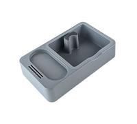 KiBcsLic Station de Tassement pour Expresso avec Bac à Marc Amovible et Antidérapant, Idéale pour Les, Les Cuisines et Les Restaurants, Gris