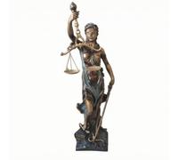 KiBcsLic Statue la Justice Détaillé, Déesse XL | Stable, Statue la justice Justice, Ornemental, pour Bureau, Entrée