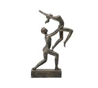 KiBcsLic Statuette Gymnaste sur Pied Figurine En Résine Abstrait Sculpture Abstraite pour Salon, Bureau, Entrée