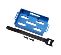 KiBcsLic Support de Batterie RC, Plateau de Batterie, Plaque de Montage En Métal, Accessoire En Alliage D'aluminium, Ensemble de Supports pour Voiture à Ch, Bleu