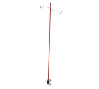 KiBcsLic Support de Lanterne de Camping, Poteau D'éclairage de Camping, Remplacement de Grille pour Le Camping, Jardin, Double Crochet, Activi, Rouge