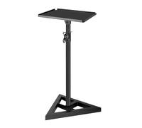 KiBcsLic Support d'enceinte au Sol réglable en Hauteur de 65 cm à 116 cm Stable Pratique pour Un Son Surround Support d'enceinte fiable Robuste, Triangle 40x30cm