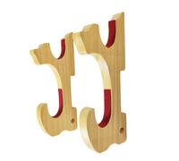 KiBcsLic Support Mural Porte-épée Horizontal Compact et Décoratif avec Crochet pour Flûtes Wakizashi de Collection, 2 Couches Rembourrées