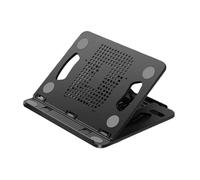 KiBcsLic Support pour Ordinateur Portable avec Design Pliable et Angle Ajustable, Noir