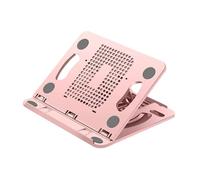 KiBcsLic Support pour Ordinateur Portable avec Design Pliable et Angle Ajustable, Rose