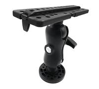 KiBcsLic Support pour Sondeur Dispositif Montage Capteur Boule Support Plaque GPS Base Protectrice Technologie Nylon Armature Robuste Adaptée Équipement Bateau, Noir2