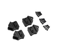 KiBcsLic Supports de Fixation pour Ressorts à Lames - Composant Léger et à Monter Soi-même - Remplace Les Accessoires Robustes - Pièces Métalliques Fac, Noir