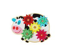 KiBcsLic Tableau D'activités en Bois à Monter Soi-même - Accessoires pour Apprendre Les Compétences de Base - Jouet Interactif Parent-Enfant, équipement