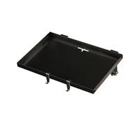 KiBcsLic Tablette de Chevet Étagère Latérale pour Lit Structure Robuste Rangement Suspendu Plateau Multifonction Clippage Rapide Adaptée Chambre D'Étudiant Do, Noir