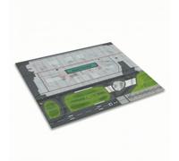 KiBcsLic Tapis D'aéroport Modulable Piste d’aéroport Miniature Pratique Surface Décollage Miniature pour Collectionneurs
