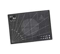 KiBcsLic Tapis de Découpe Autocicatrisant Double Face Surface Rigide PVC avec Grille pour Bricolage Couture Artistes 30cmx22cmx0.3cm Adapté Aux Projets Créatif, Noir