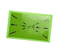 KiBcsLic Tapis D'Entraînement de Golf avec Surface Pratique en EVA pour Analyse de du Swing Mat de Correction de Frappe Antidérapant 34.7cmx22cmx2c, Fil Noir