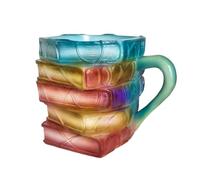 KiBcsLic Tasse à Café de Bibliothèque pour Rat de Bibliothèque Mug Original Peint à La Main Créant Une Ambiance Littéraire Adapté pour Passionnés, Style B