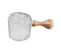 KiBcsLic Tasse à Expresso, Verre avec Bec Verseur pour Bar, Fêtes, Maison, Mousse de Lait, Cuisine, 150ml