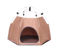 KiBcsLic Tente pour Animaux, Niche pour Chien, Niche Universelle Faite Main, Dispositifs Antidérapants, 'intérieur pour Chat, Lit pour Animaux, Brun